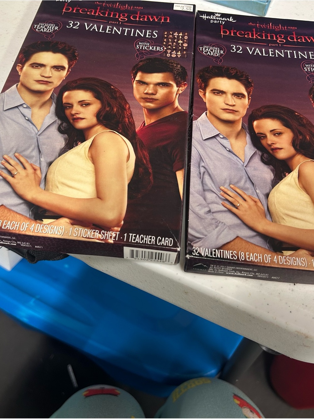Hallmark Twilight Breaking Dawn Valentines - Purple & Cream